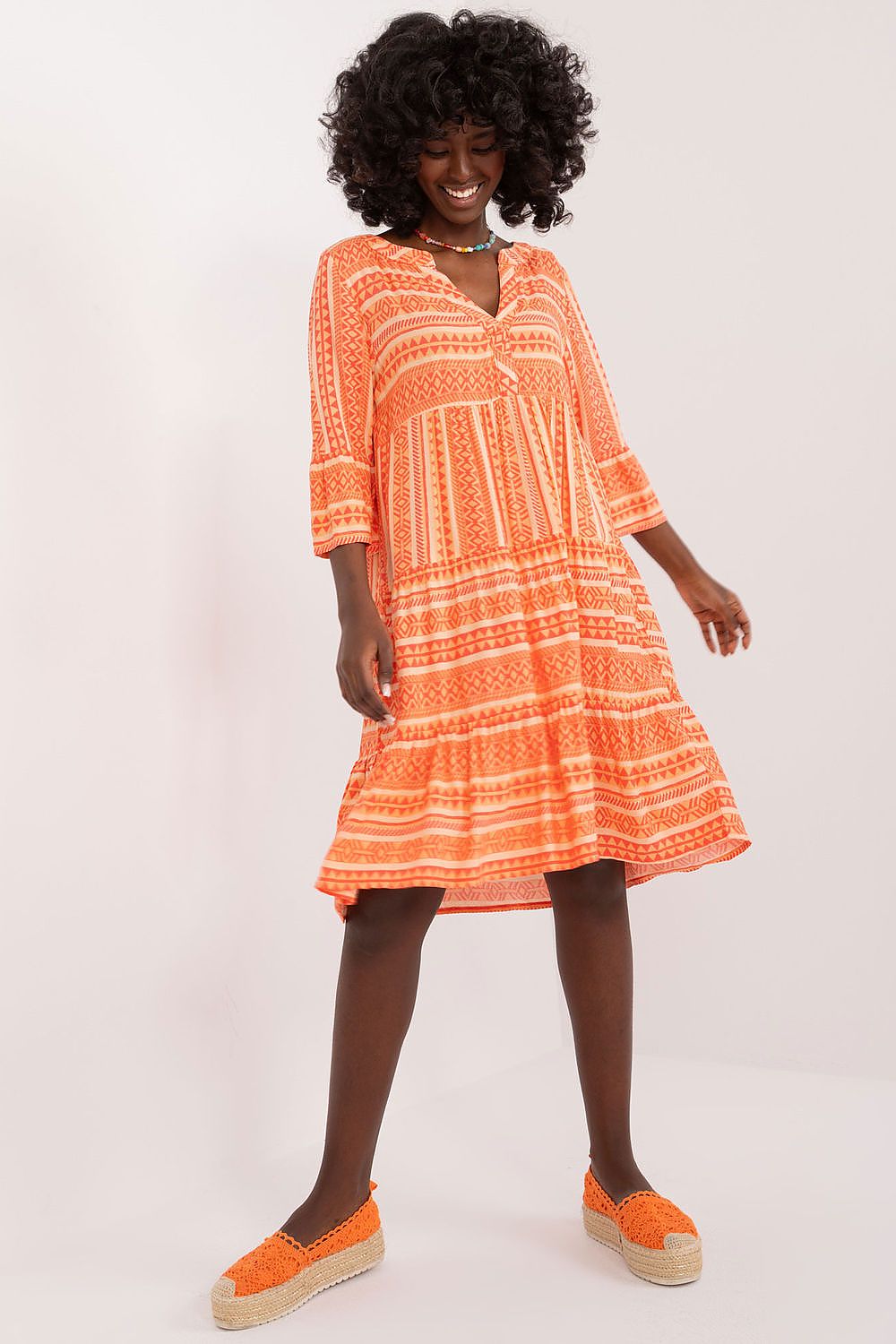  Sukienka Model D73771M30214L Orange - Sublevel 