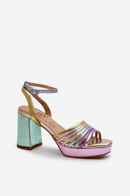  Sandały Model DA CR920 Multicolor Violet - Step in style 