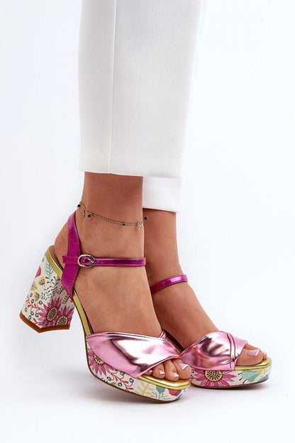  Sandały Model DA CR980 Pink - Step in style 