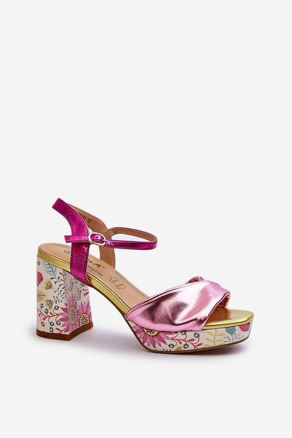  Sandały Model DA CR980 Pink - Step in style 
