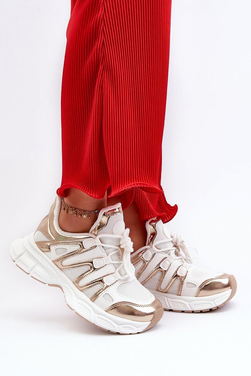   Buty Sportowe Model Ahmani NB633P White/Gold - Step in style 
