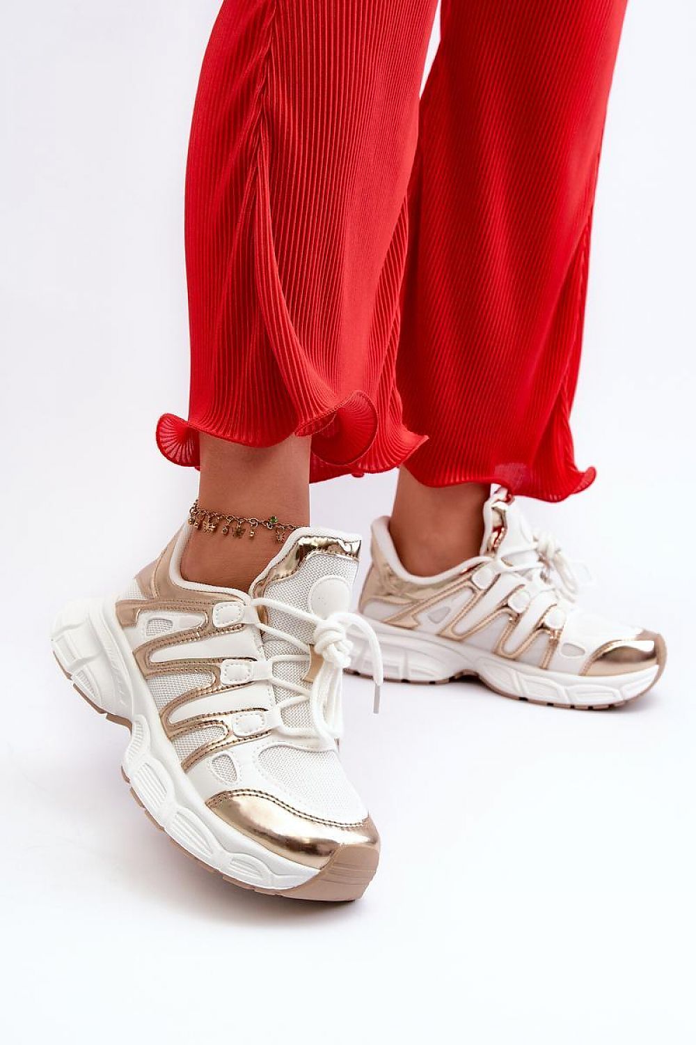   Buty Sportowe Model Ahmani NB633P White/Gold - Step in style 