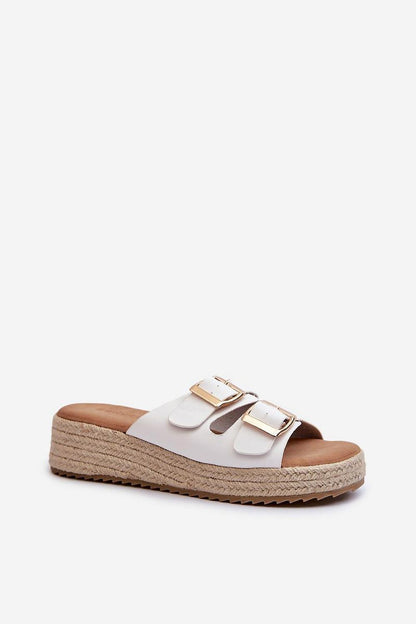 Sandał Klapki Model Zaloemi C-315 White - Step in style 