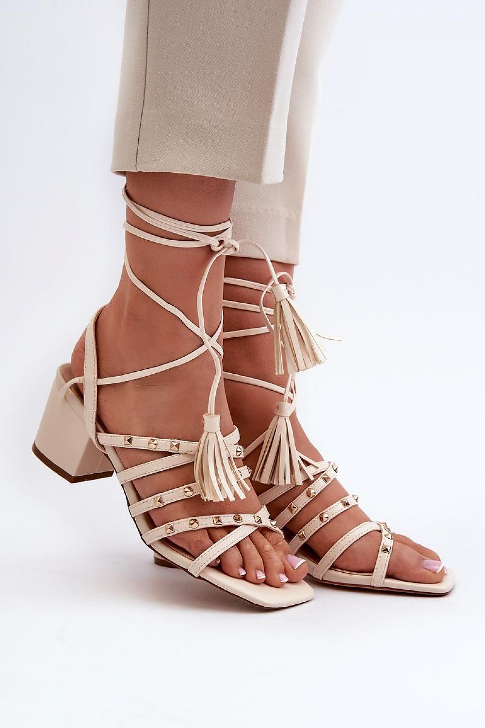  Sandały Model Chrisele 3973 Beige - Step in style 