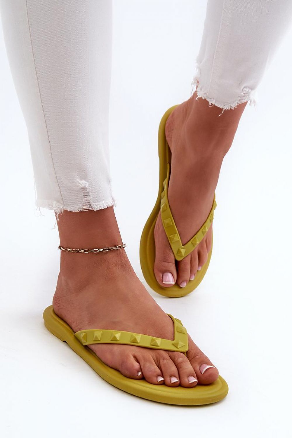  Sandał Japonki Model Zaxy JJ285253 Limonka - Step in style 