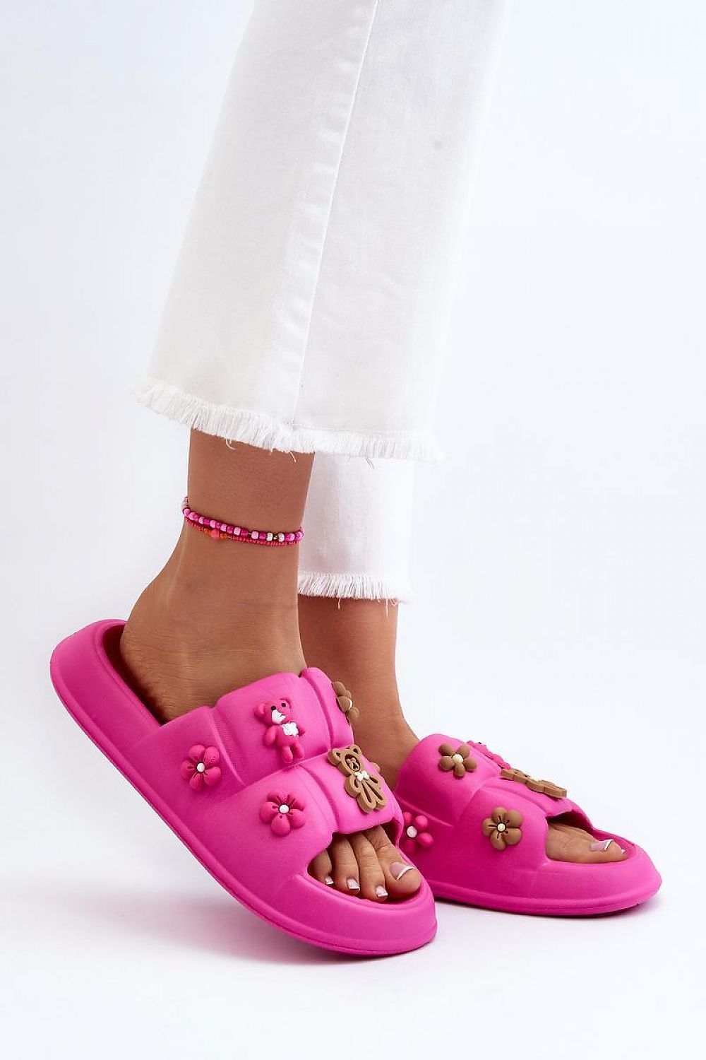  Sandał Klapki Model Cambrina BG160 Fuksja - Step in style 