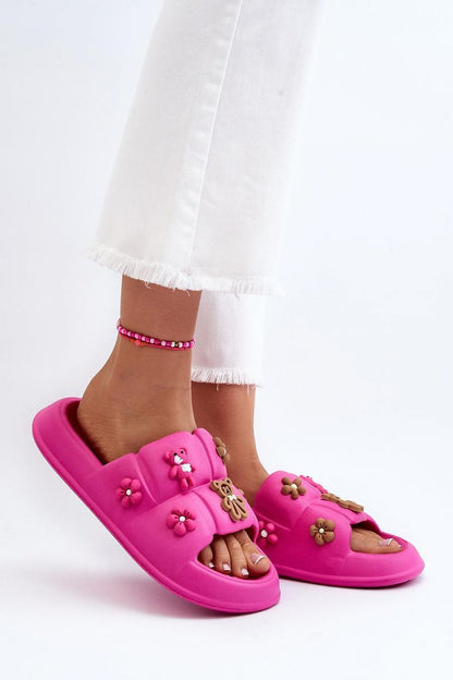  Sandał Klapki Model Cambrina BG160 Fuksja - Step in style 