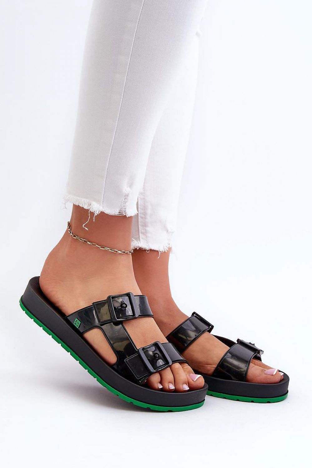  Sandał Klapki Model Zaxy LL285073 Black - Step in style 