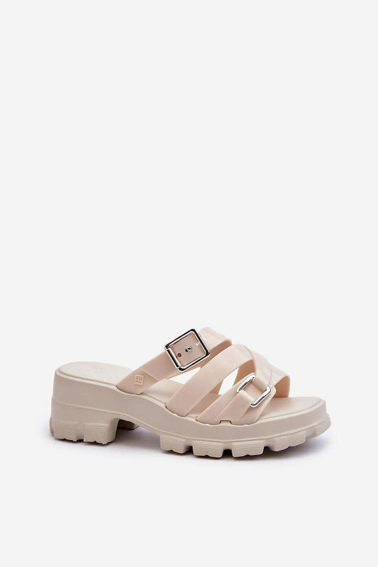  Sandał Klapki Model Zaxy NN285042 Light Beige - Step in style 
