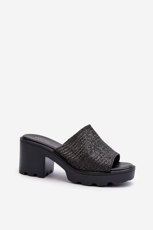  Sandał Klapki Model Titantha 24SD98-6989 Black - Step in style 