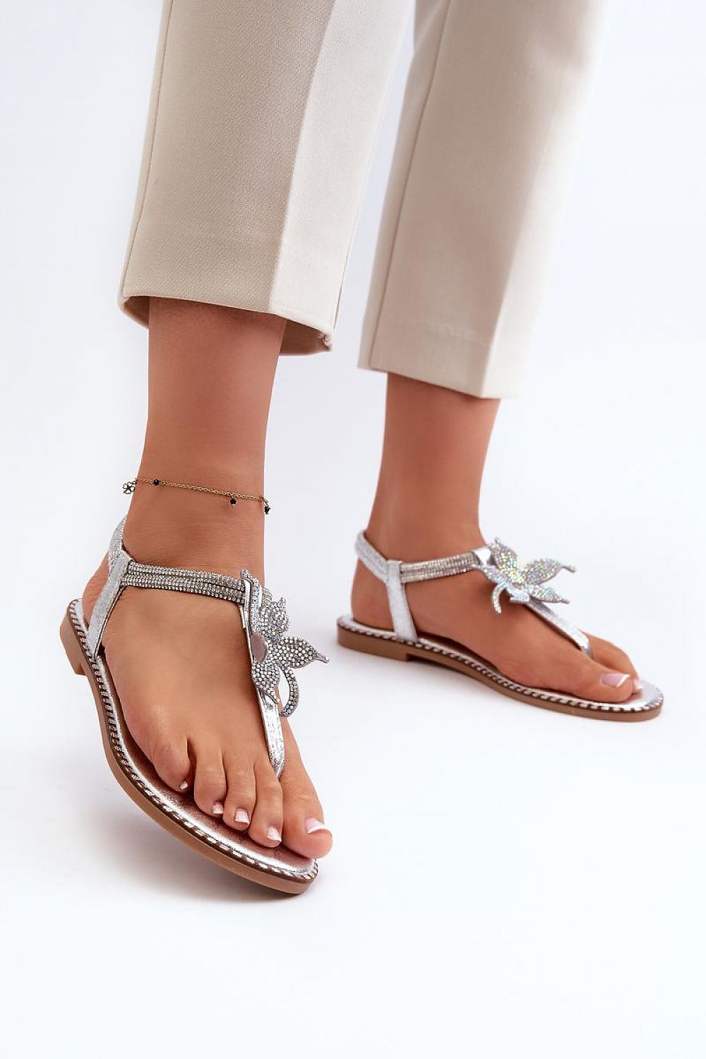  Sandały Model Edoni WWW502 Silver - Step in style 
