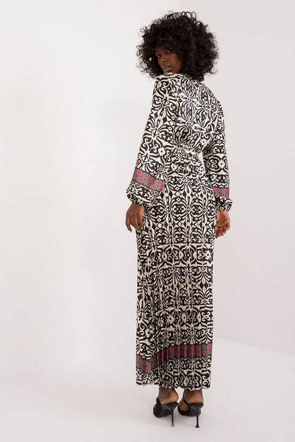  Sukienka Model DHJ-SK-16656.13X Black/Beige - Italy Moda 