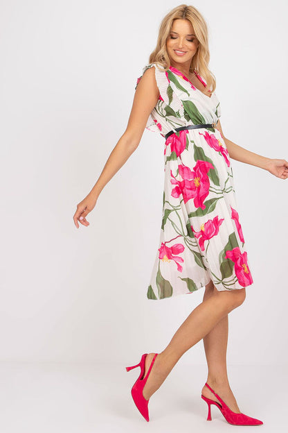  Sukienka Model DHJ-SK-N13198-2.64P Light Beige - Italy Moda 