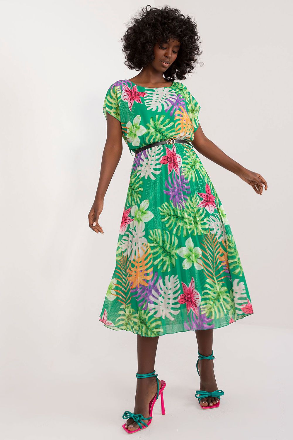  Sukienka Model DHJ-SK-8839-3.30 Green - Italy Moda 