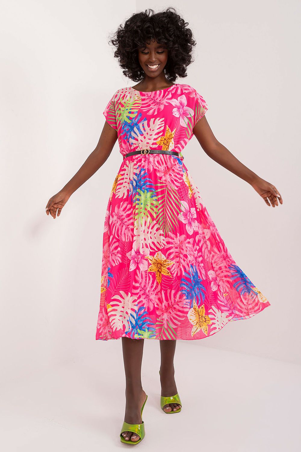  Sukienka Model DHJ-SK-8839-3.30 Dark Pink - Italy Moda 