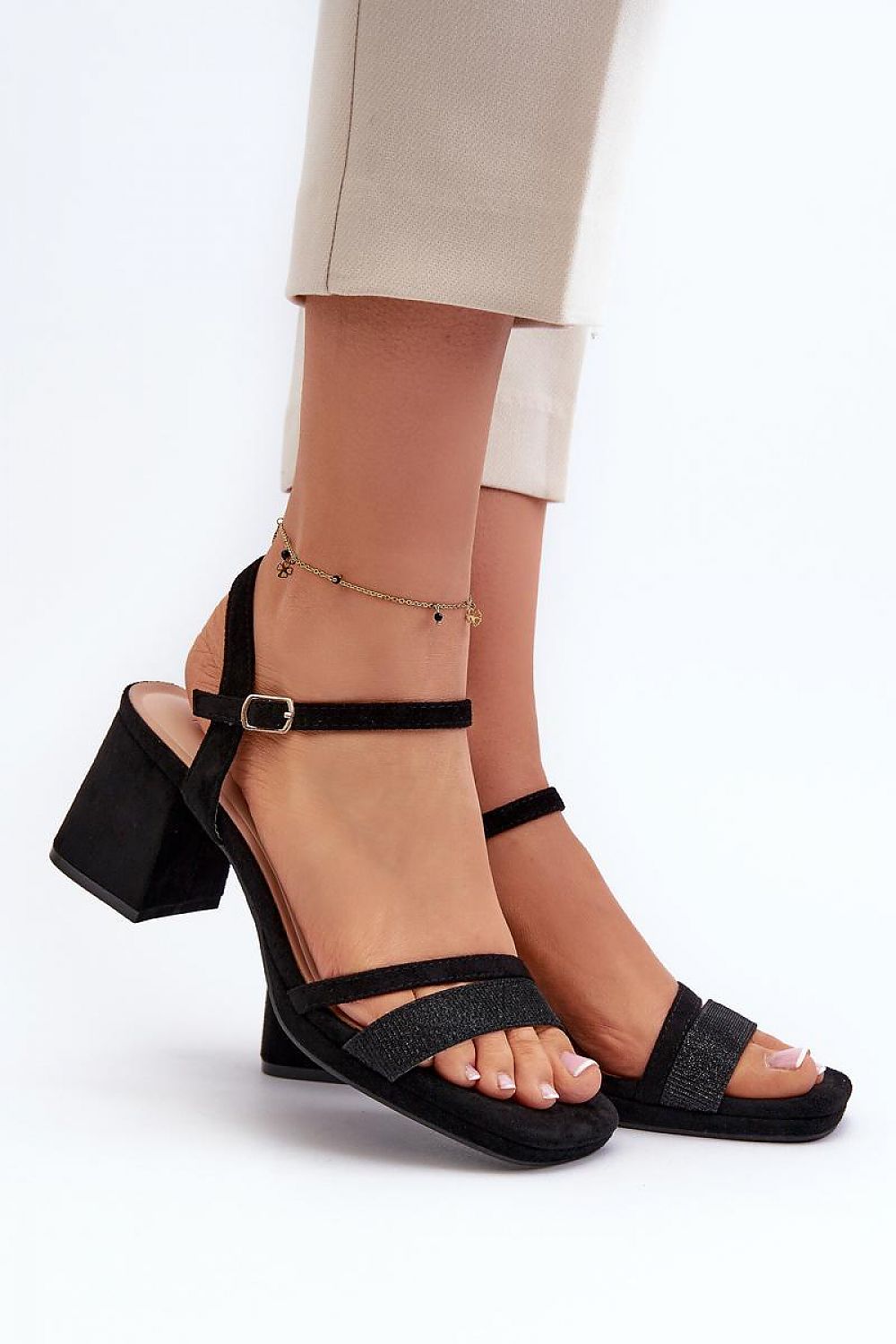  Sandały Model Tessata C-147 Black - Step in style 