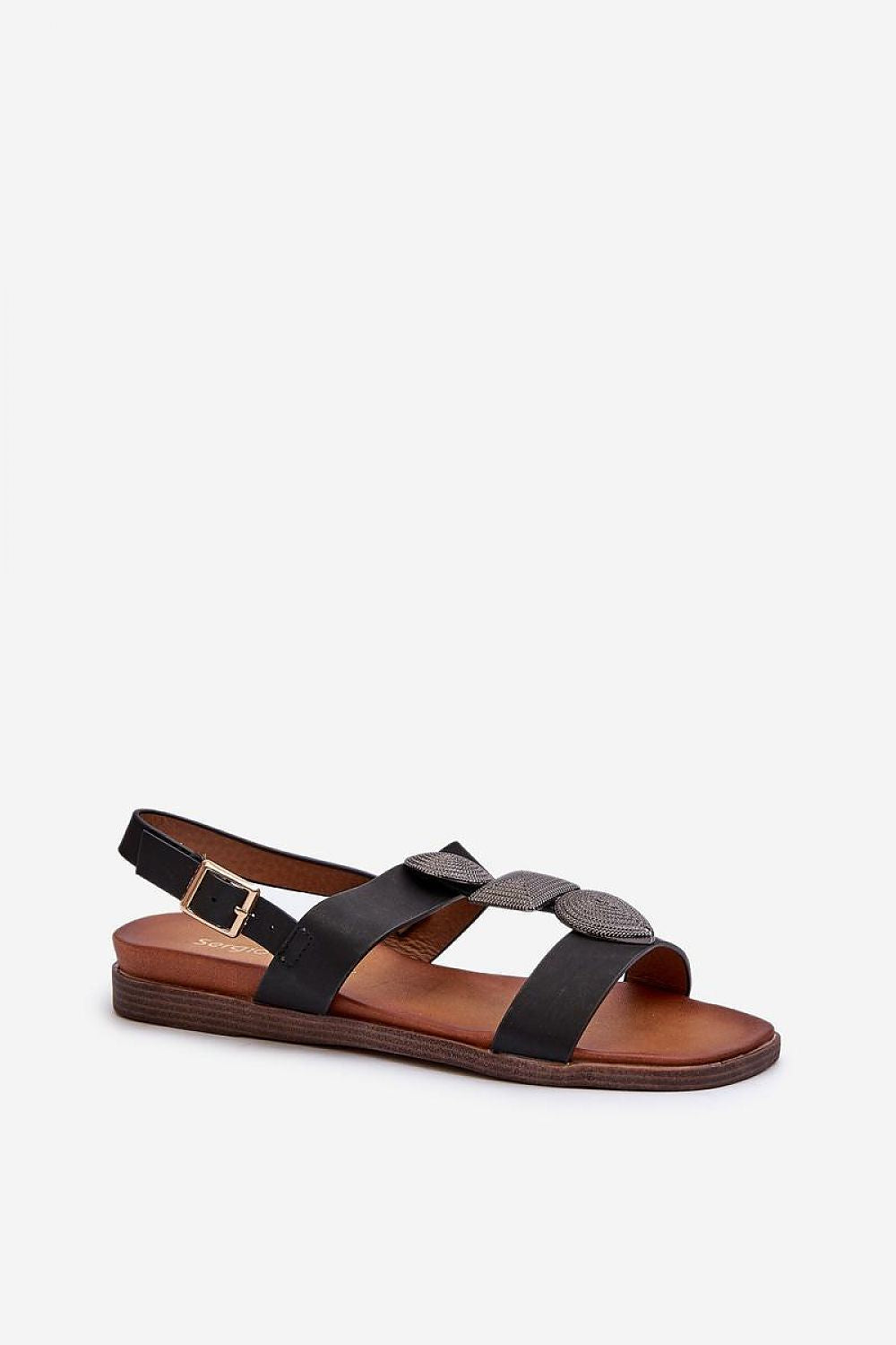  Sandały Model Sergio Leone SK072H Black - Step in style 