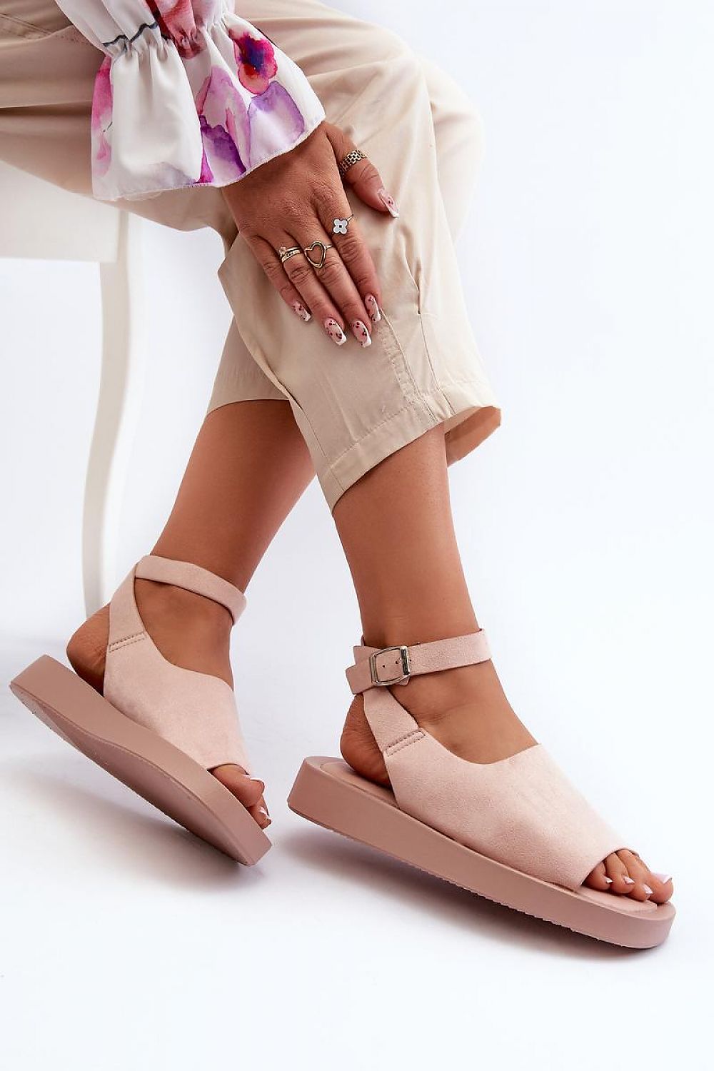  Sandały Model Rubie NN299 Pink - Step in style 
