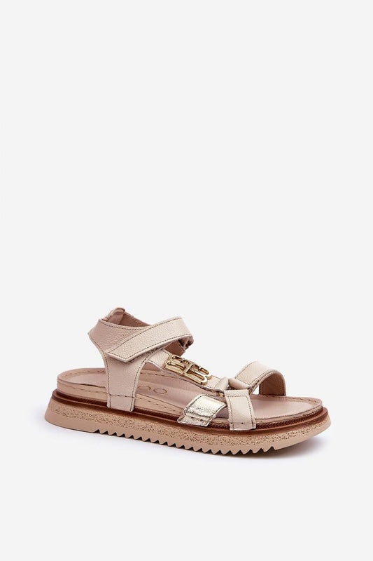  Sandały Model Zazoo 50103 Beige - Step in style 