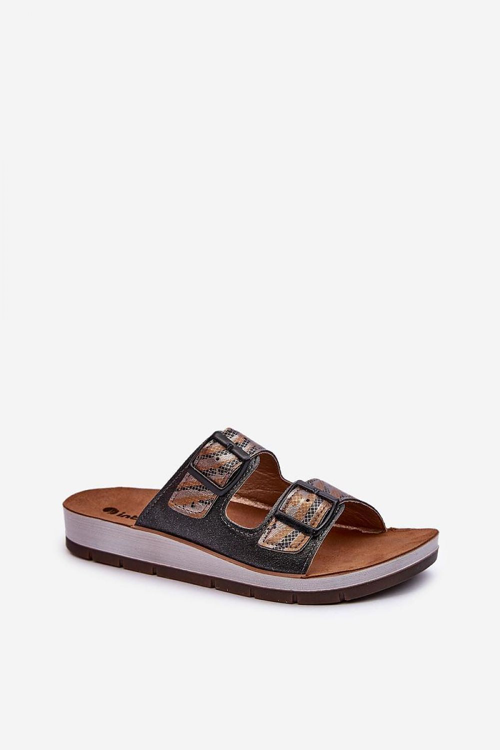  Sandał Klapki Model Inblu CP000045 Black - Step in style 