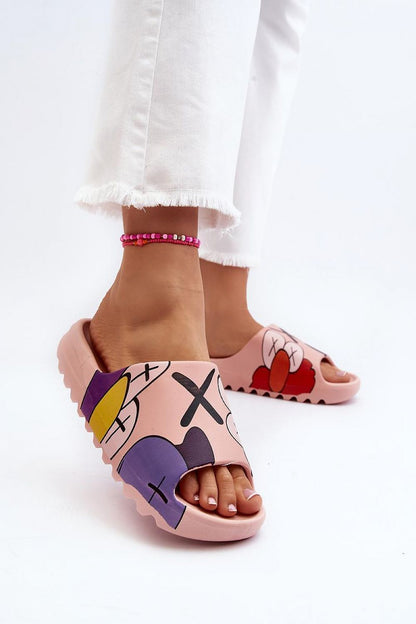  Sandał Klapki Model Monsters CK240P Pink - Step in style 