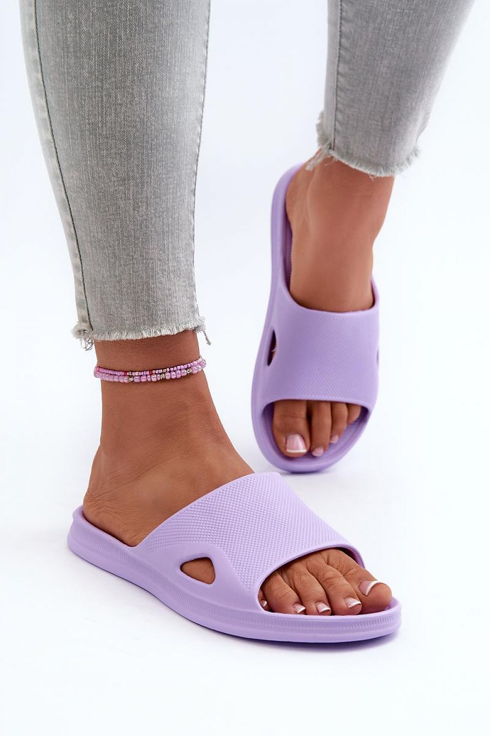  Sandał Klapki Model Juniria 22SD11-2520 Violet - Step in style 
