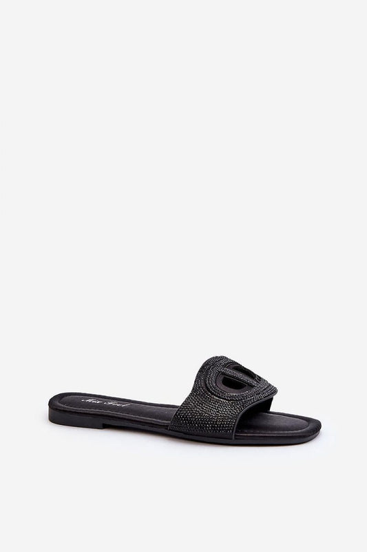  Sandał Klapki Model Dimrose LT06 Black - Step in style 