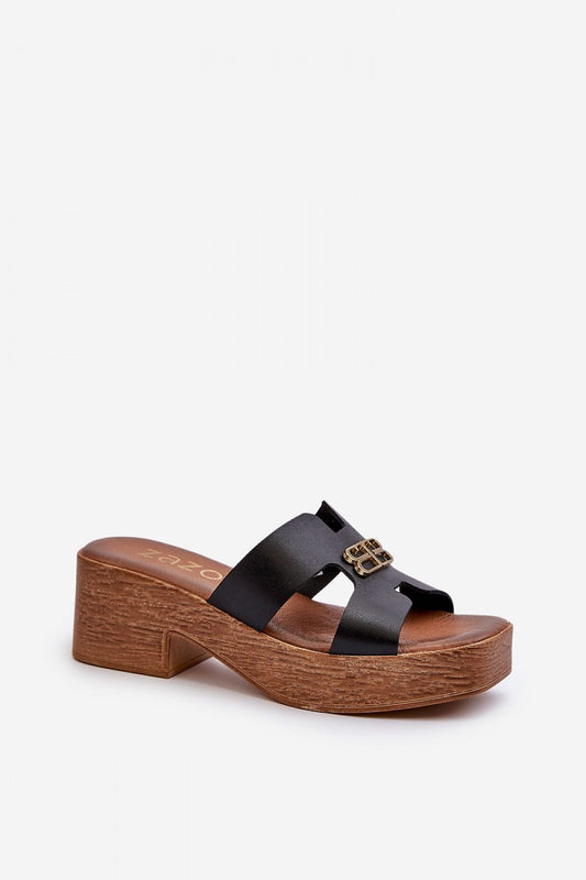 Sandał Klapki Model Zazoo 40412 Black - Step in style 