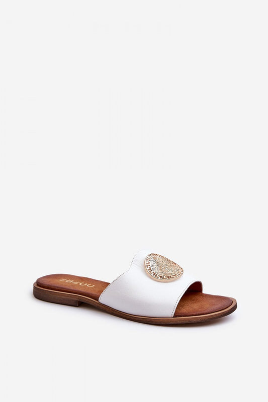  Sandał Klapki Model Zazoo 2938 White - Step in style 