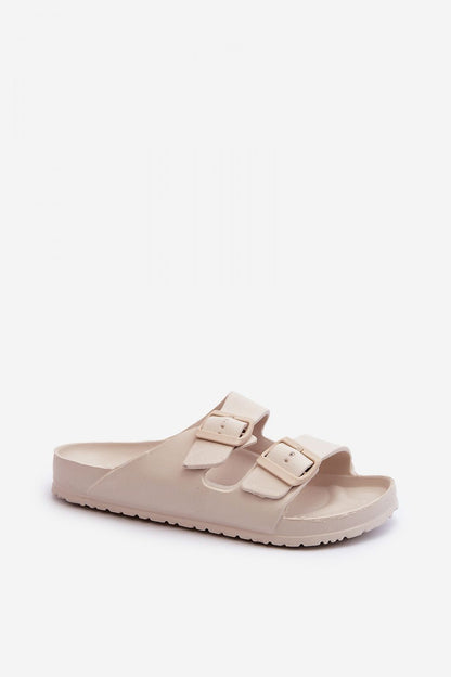  Sandał Klapki Model Luciene 24SD97-7738 Beige - Step in style 