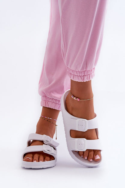  Sandał Klapki Model Luciene 24SD97-7738 White - Step in style 