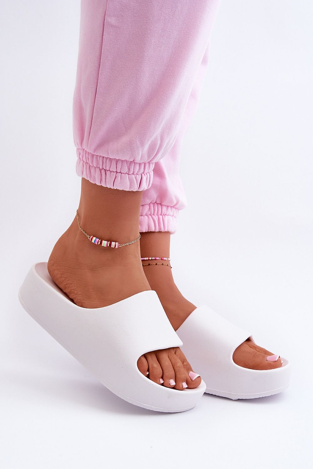 Sandał Klapki Model Airaplea 24SD19-7564 White - Step in style 