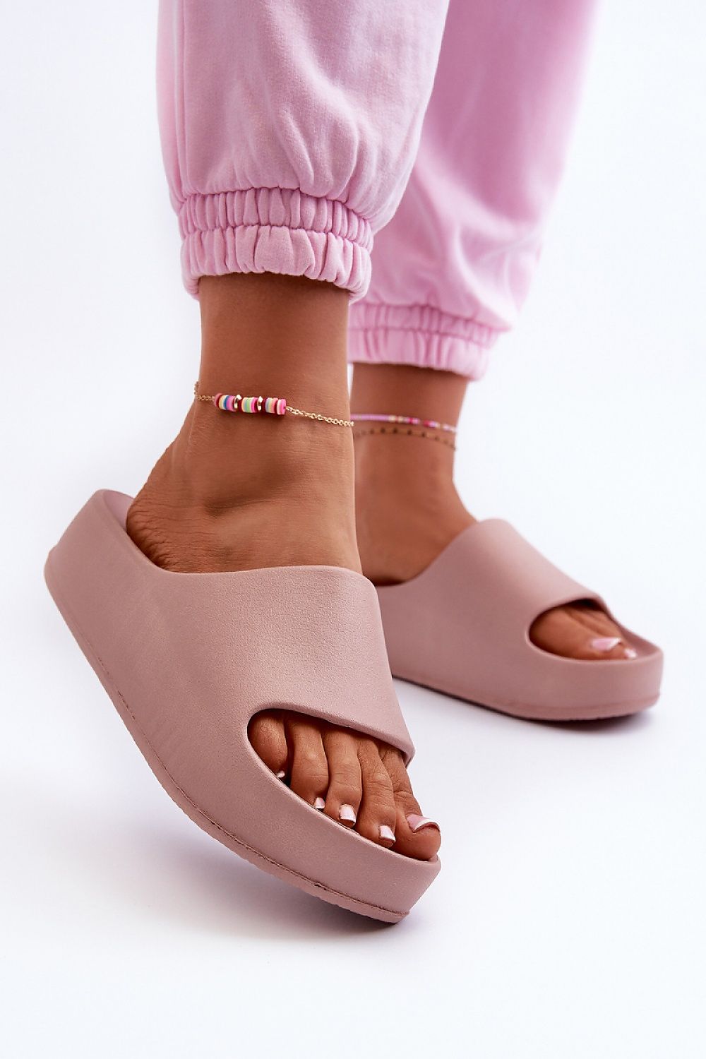  Sandał Klapki Model Airaplea 24SD19-7564 Pink - Step in style 