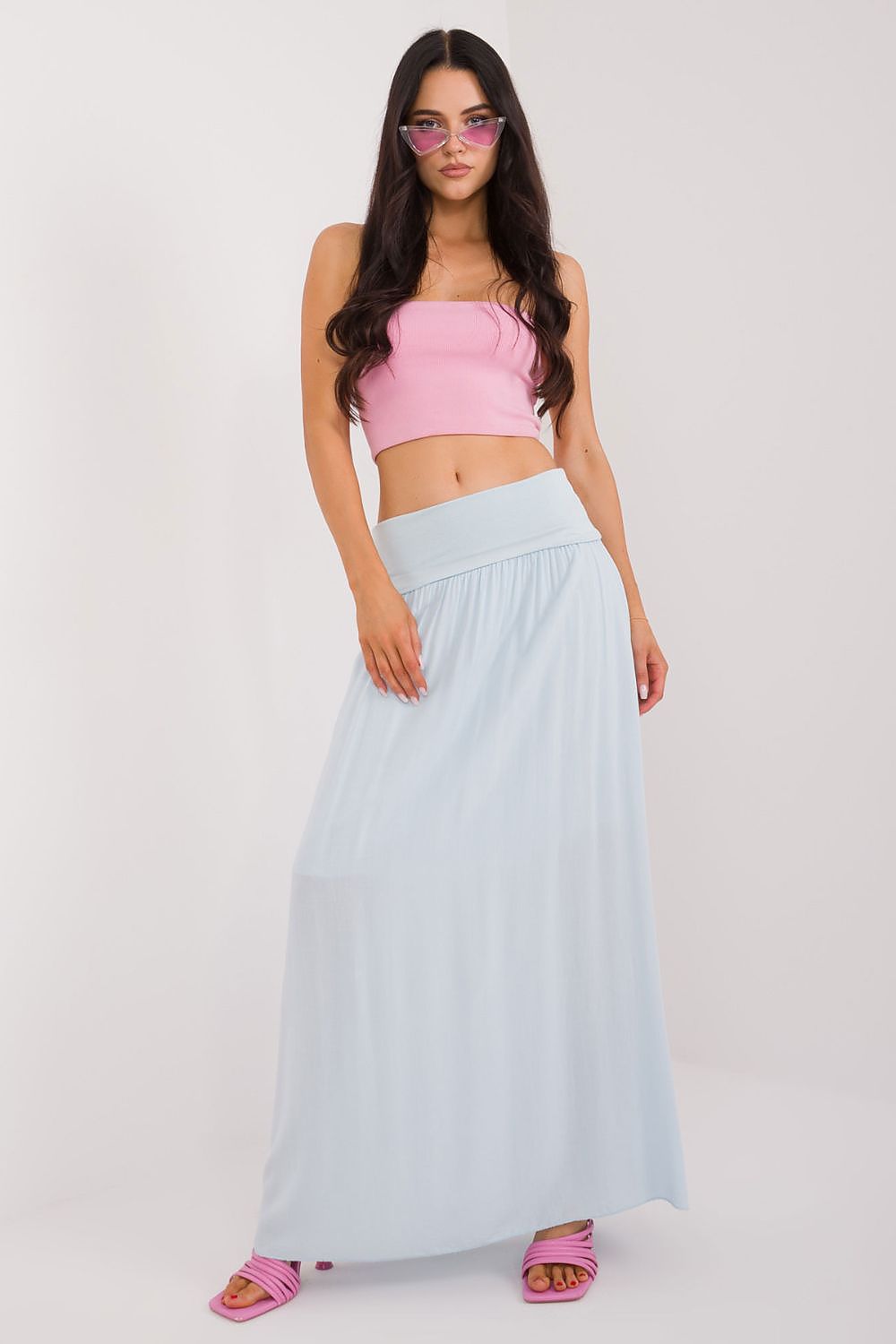 Spódnica Model TW-SD-BI-82160.48 Light Blue - Och Bella 