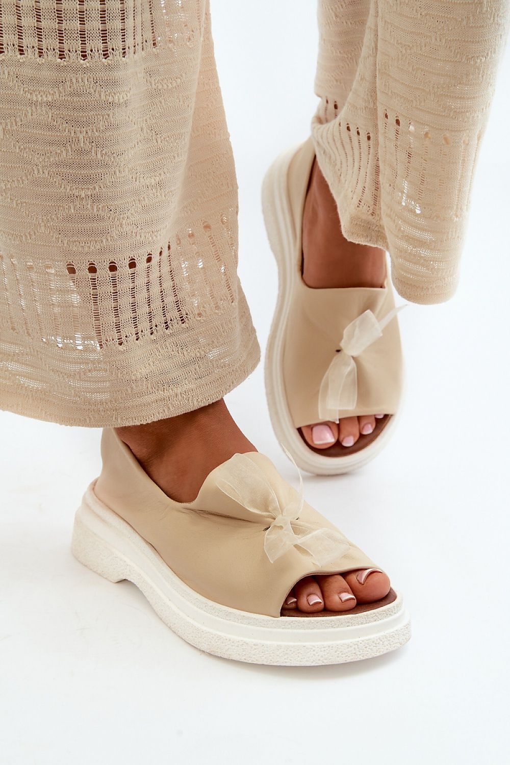  Sandały Model Zazoo 2939 Light Beige - Step in style 