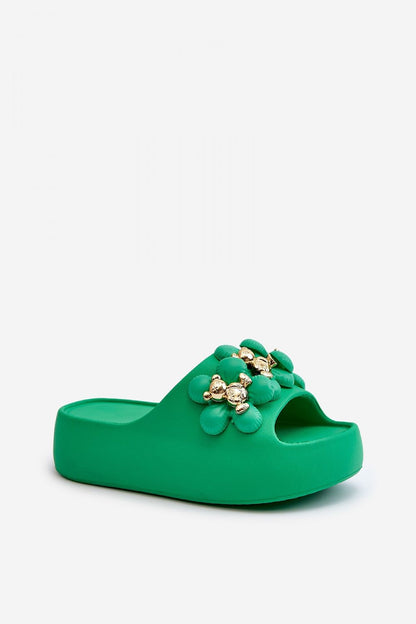  Sandał Klapki Model Bremavia BG181 Green - Step in style 