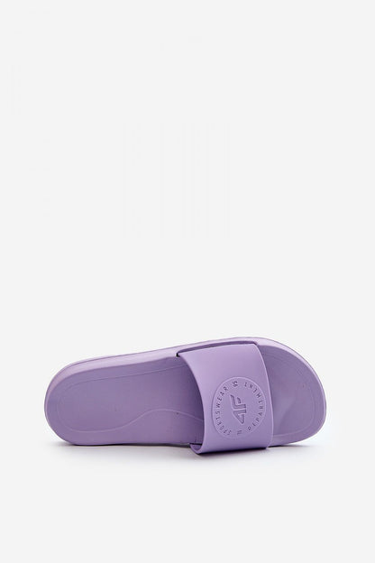  Sandał Klapki Model 4FMM00FFLIF045-52S Fioletowe - Step in style 