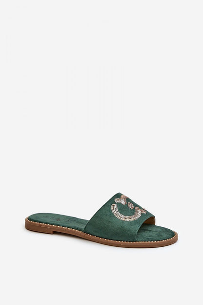  Sandał Klapki Model S.Barski KV27-052 Green - Step in style 