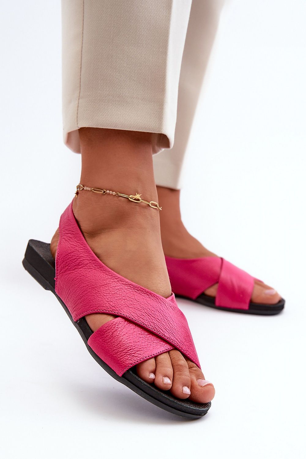  Sandały Model Zazoo 40407 Fuksja - Step in style 