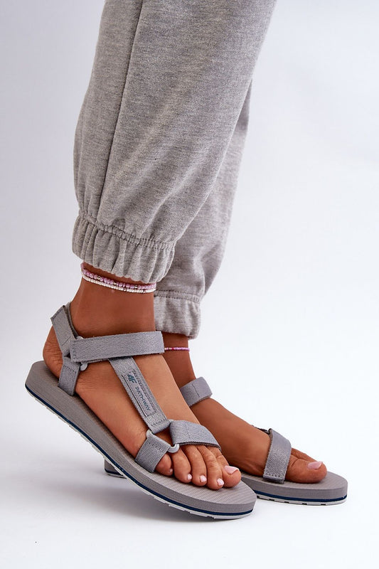  Sandały Model 4FRSS24FSANF054-20S Szare - Step in style 