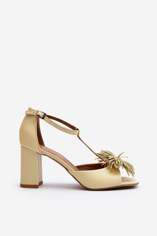  Sandały Model Laura Messi 2758 Beige - Step in style 