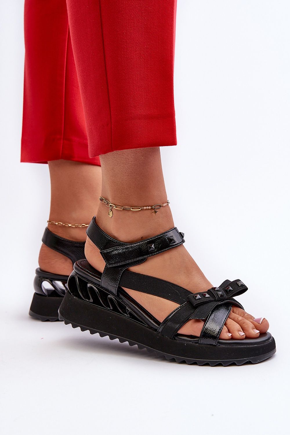  Sandały Model DA CR956 Black - Step in style 