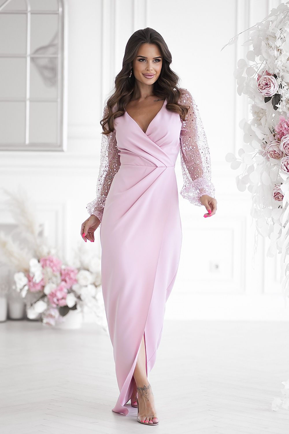  Sukienka Model 314-20 Dirty Pink - Bicotone 