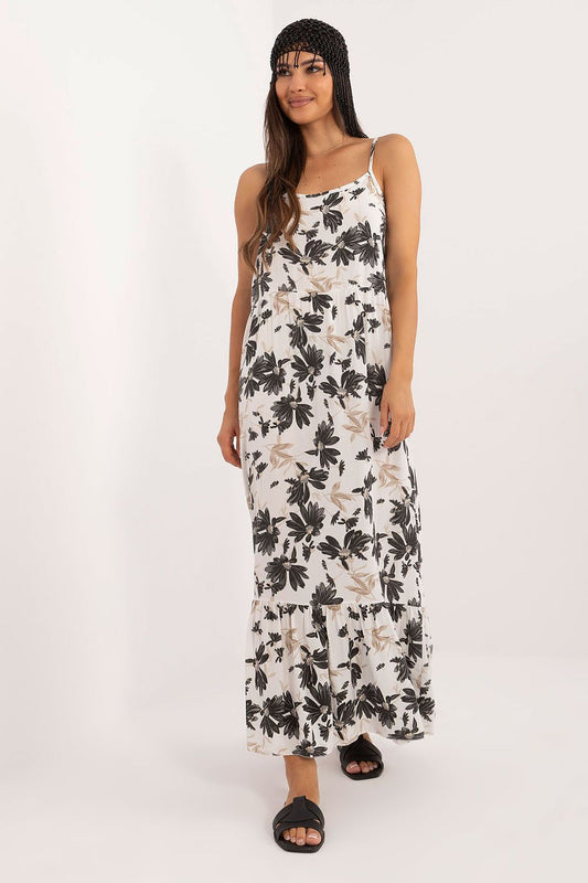  Sukienka Model DHJ-SK-7772.25 White/Black - Italy Moda 