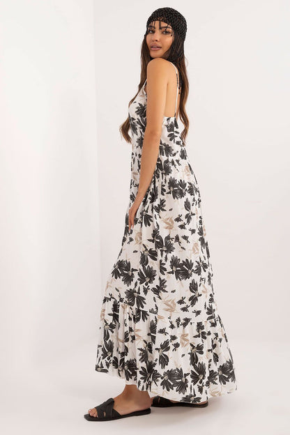  Sukienka Model DHJ-SK-7772.25 White/Black - Italy Moda 