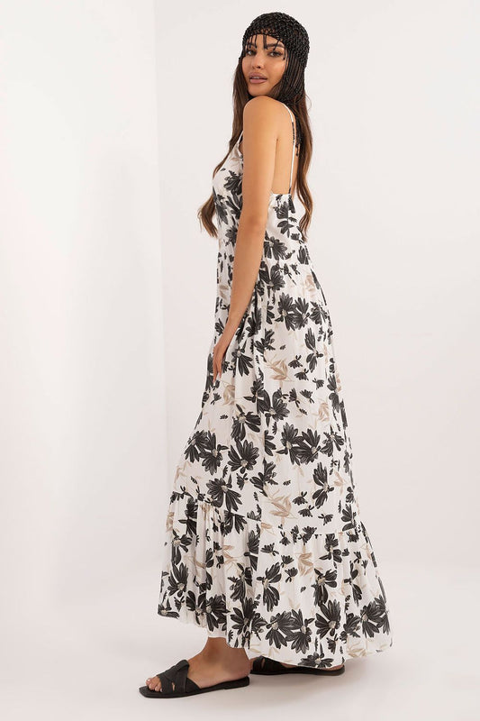 Sukienka Model DHJ-SK-7772.25 White/Black - Italy Moda 