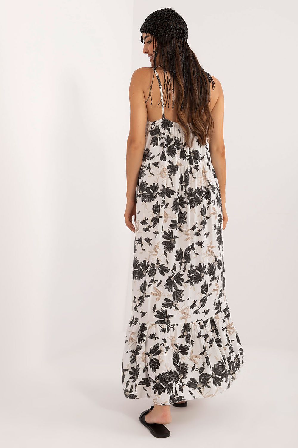  Sukienka Model DHJ-SK-7772.25 White/Black - Italy Moda 