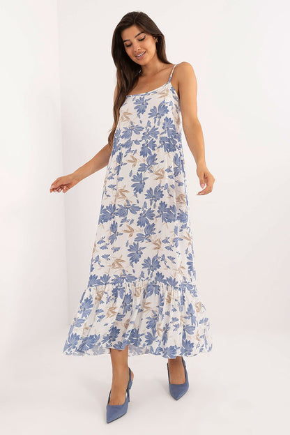  Sukienka Model DHJ-SK-7772.25 White/Blue - Italy Moda 