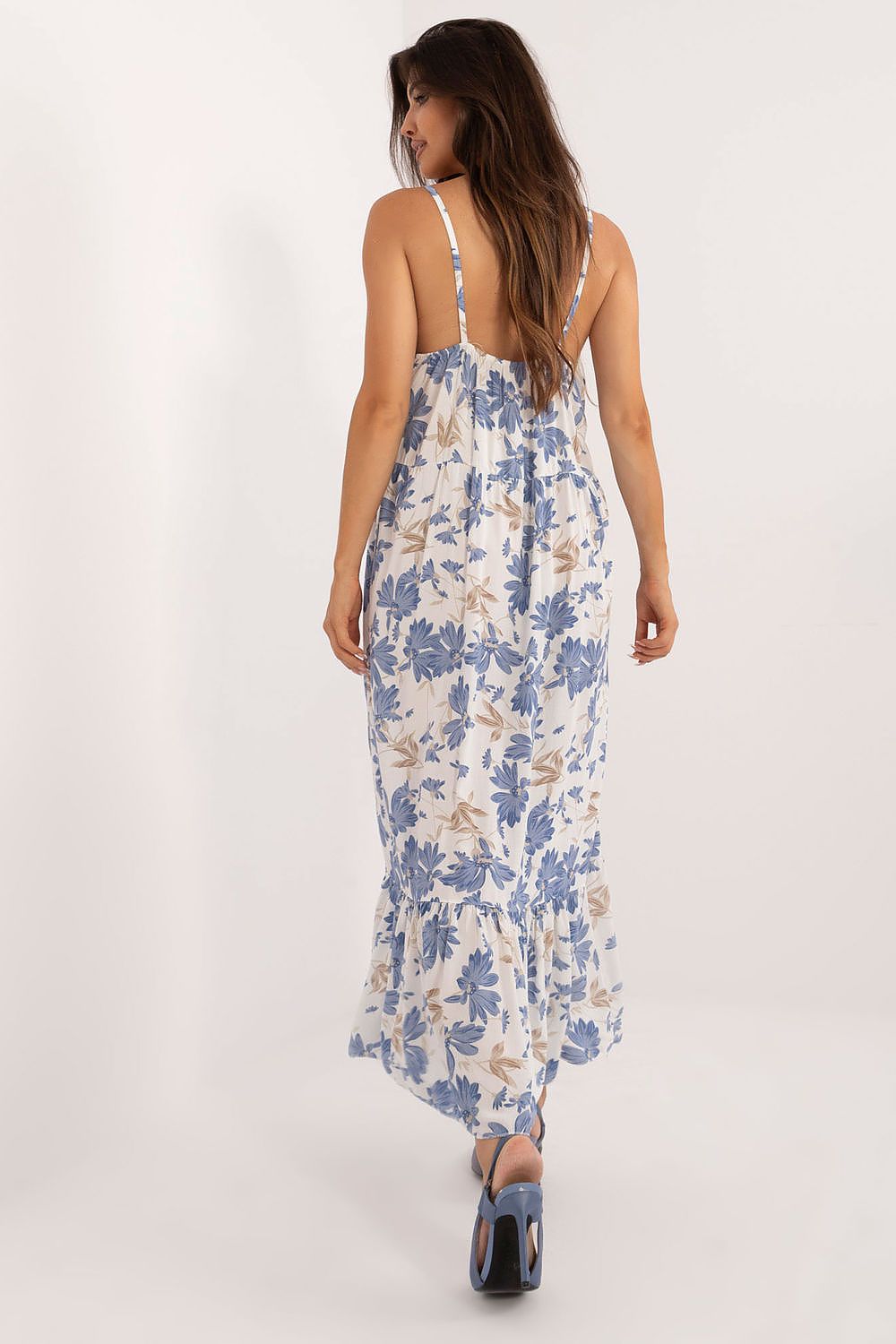 Sukienka Model DHJ-SK-7772.25 White/Blue - Italy Moda 
