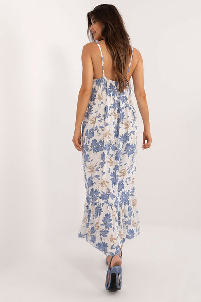  Sukienka Model DHJ-SK-7772.25 White/Blue - Italy Moda 